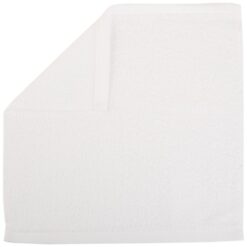 Amazon Basics Bath towel for Face, bathroom, Fast Drying salon towels, 60 Pack, White (12 x 12 inches)