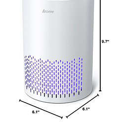 AROEVE Air Purifiers for Home, Air Purifier Air Cleaner For Smoke Pollen Dander Hair Smell Portable Air Purifier, MK01- White