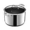 HexClad Hybrid Nonstick 10-Quart Stockpot with Tempered Glass Lid, Dishwasher Safe, Induction Ready, Compatible with All Cooktops