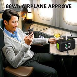GENSROCK Portable Power Station, 88Wh Outdoor Solar Generator, Lithium Battery Power Bank with 110V/150W Peak AC Outlet