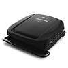 George Foreman 4-Serving Removable Plate Electric Grill and Panini Press, George Tough Non-Stick Coating, Black