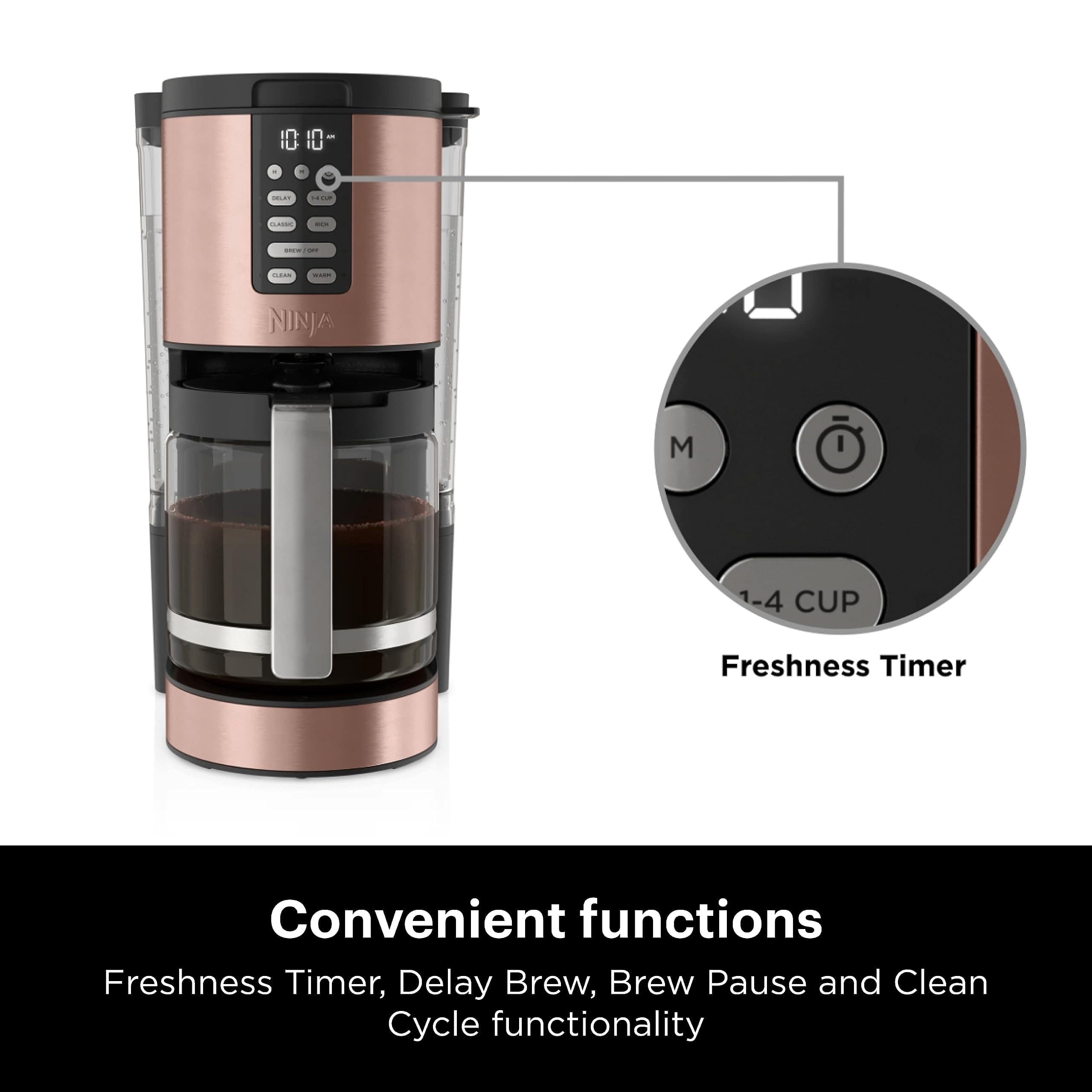 Ninja DCM201CP Programmable XL 14-Cup Coffee Maker PRO with Permanent Filter