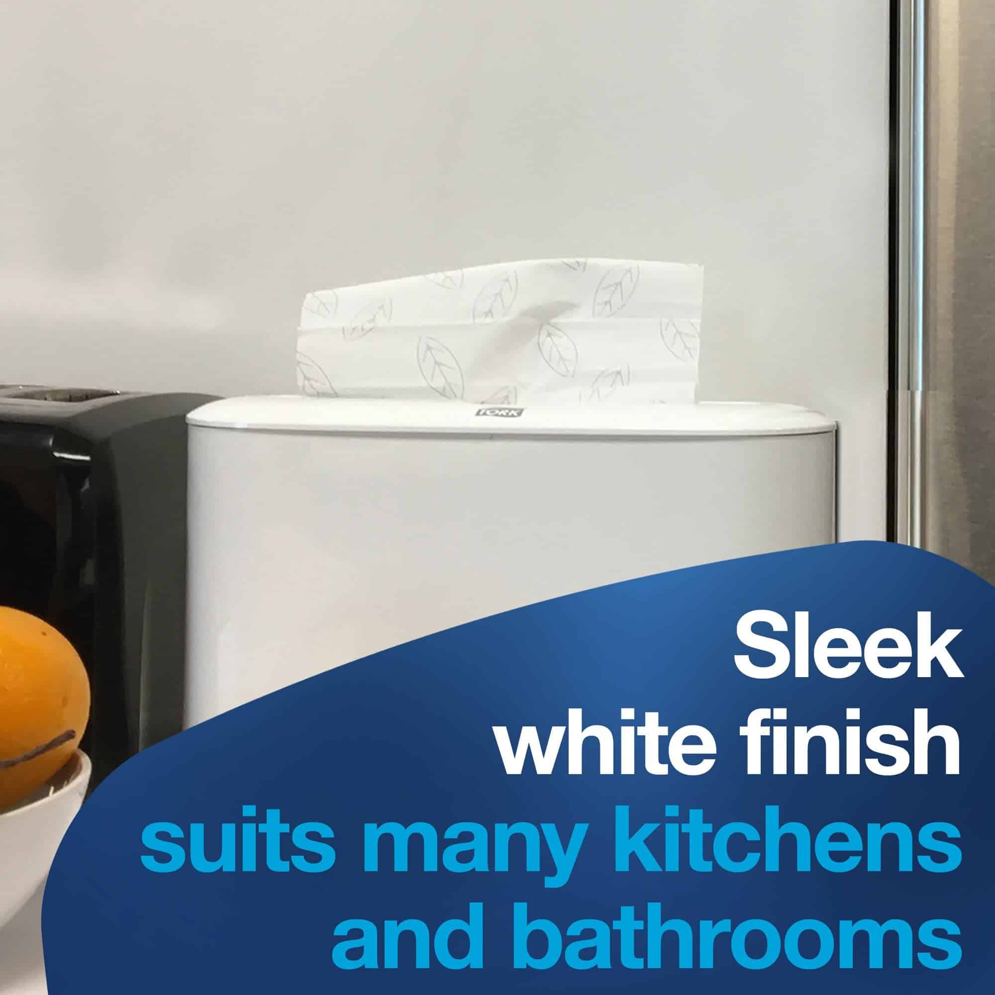 Tork Xpress Paper Towel Dispenser, White, Compact for Home Use, Fits H2 Hand Towels