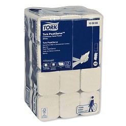 Tork 105065 PeakServe Continuous Hand Towel, 7.91 x 8.85, White, 410 Wipes/Pack, 12 Packs/Carton