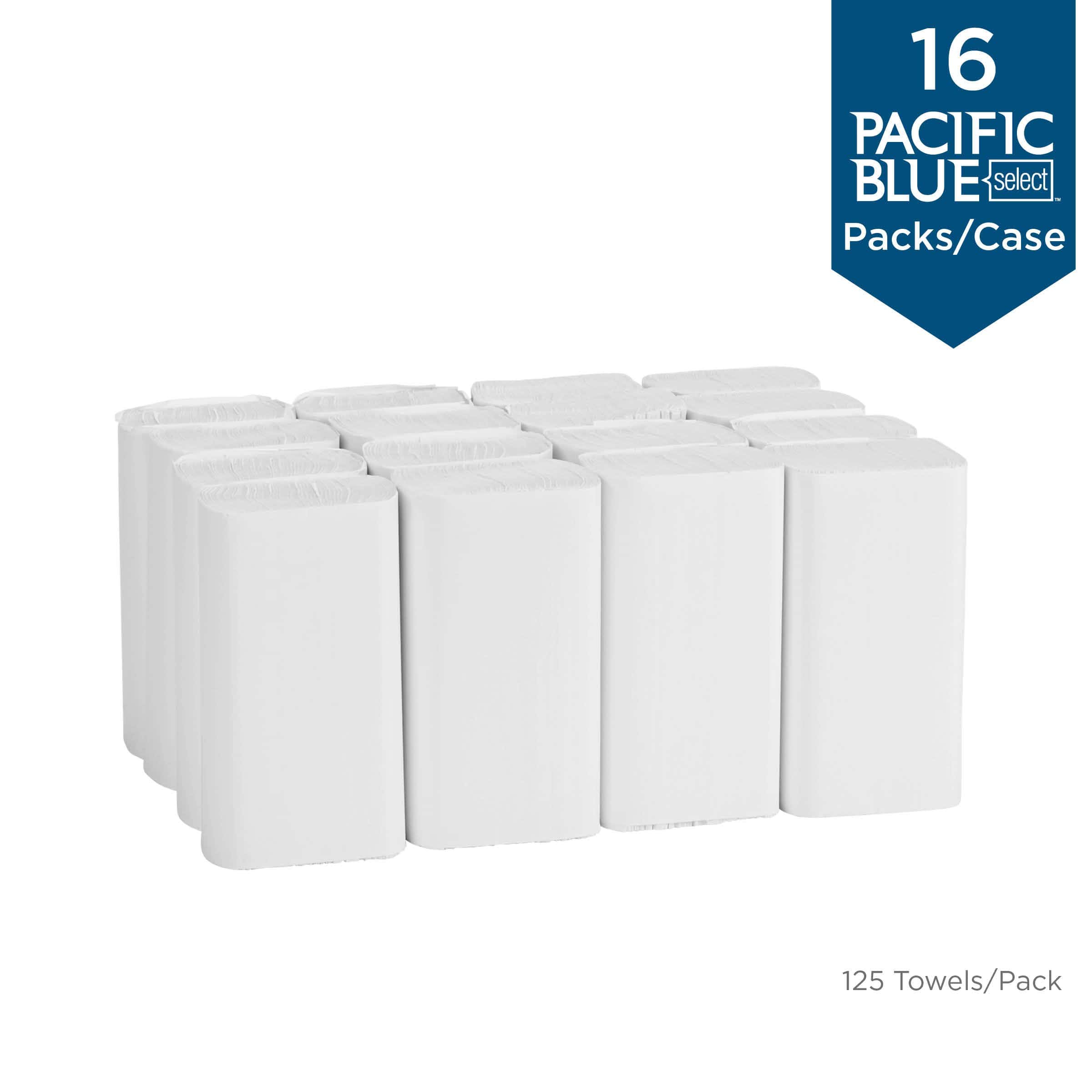Georgia-Pacific Pacific Blue Select Multifold Premium 2-Ply Paper Towels by GP PRO (Georgia-Pacific),16 Packs Per Case, White