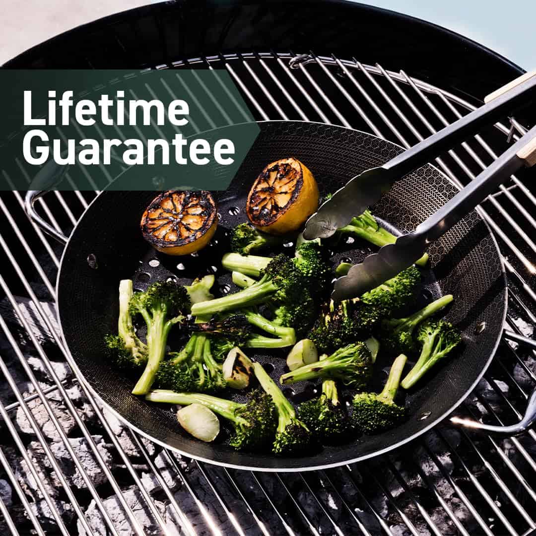 HexClad Hybrid Nonstick BBQ Grill Pan, Dishwasher-Friendly, BBQ and Oven-Safe Up to 900°F