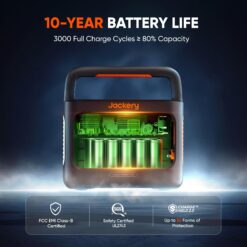 Jackery Explorer 240 v2 Portable Power Station 2024 New Version, 256Wh LiFePO4 Battery with 300W AC/100W USB-C Output