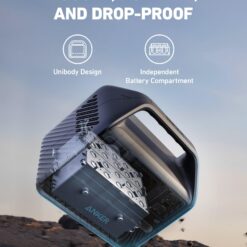 Anker 521 Portable Power Station Upgraded with LiFePO4 Battery, 256Wh 6-Port PowerHouse, 2 AC Outlets