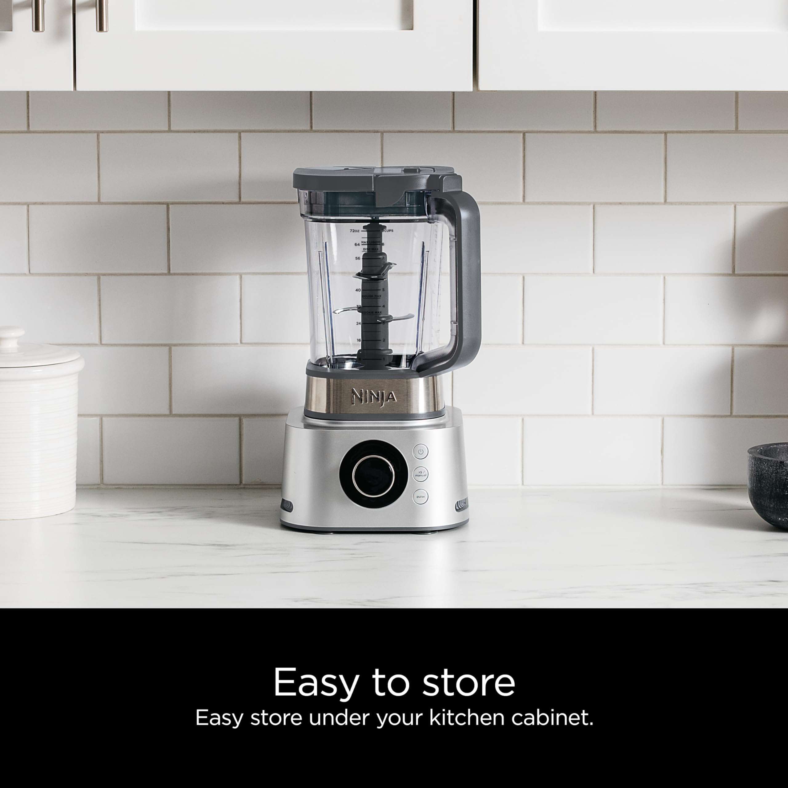 Ninja SS401 Blender and Food Processor Combo, Foodi Power Blenders For-Kitchen and Personal Size, Smoothie Maker, Silver