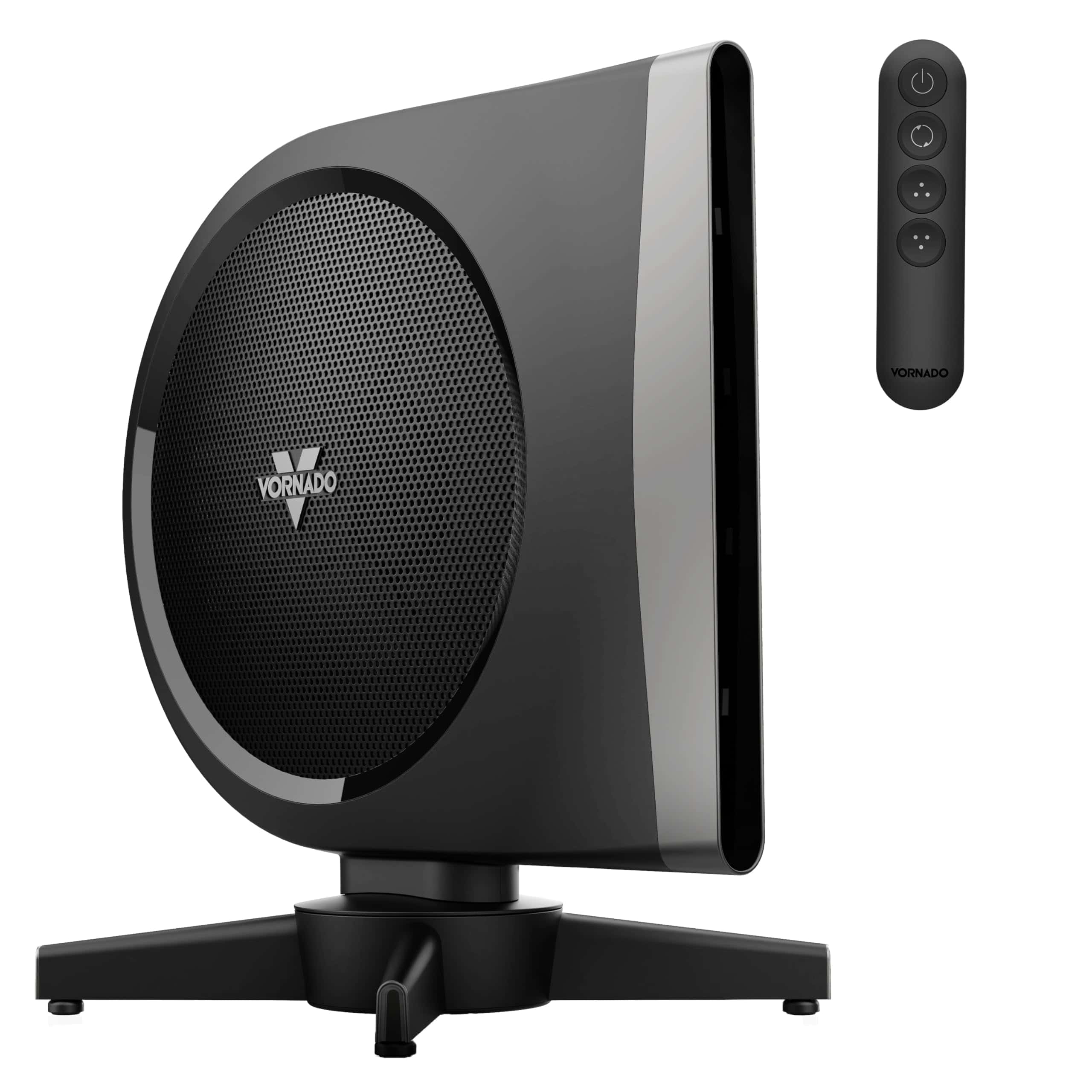 Vornado STRATA Compact Oscillating Fan with Remote, 19 Inch, High Velocity Air Circulator, Black