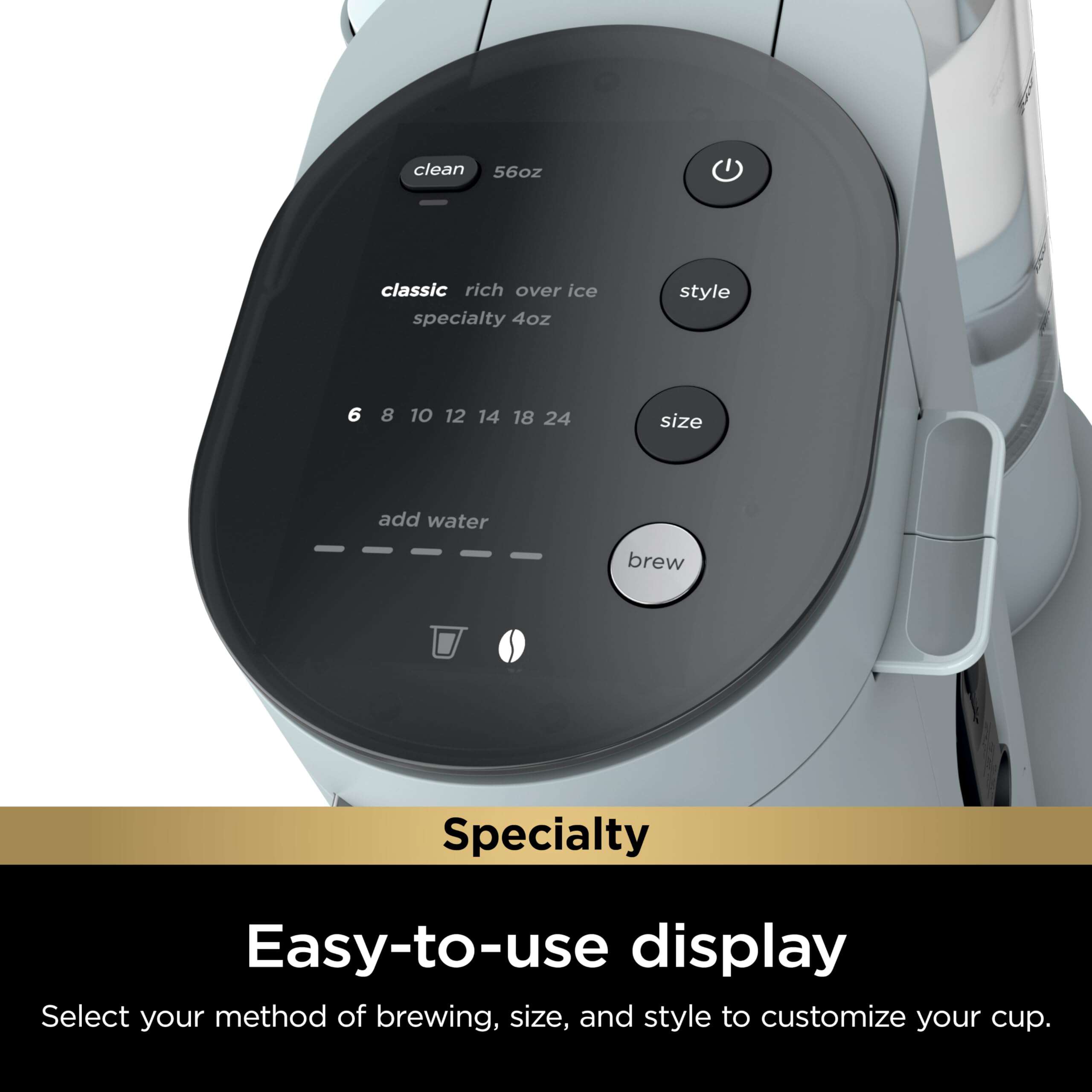 Ninja PB051GB Pods & Grounds Specialty Single-Serve Coffee Maker, K-Cup Pod Compatible