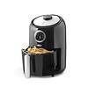 DASH Compact Air Fryer Oven Cooker with Temperature Control, Non-stick Fry Basket, 2 Quart, Black