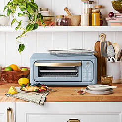 Beautiful Infrared Air Fry Toaster Oven, 9-Slice, 1800 W, Cornflower Blue by Drew Barrymore