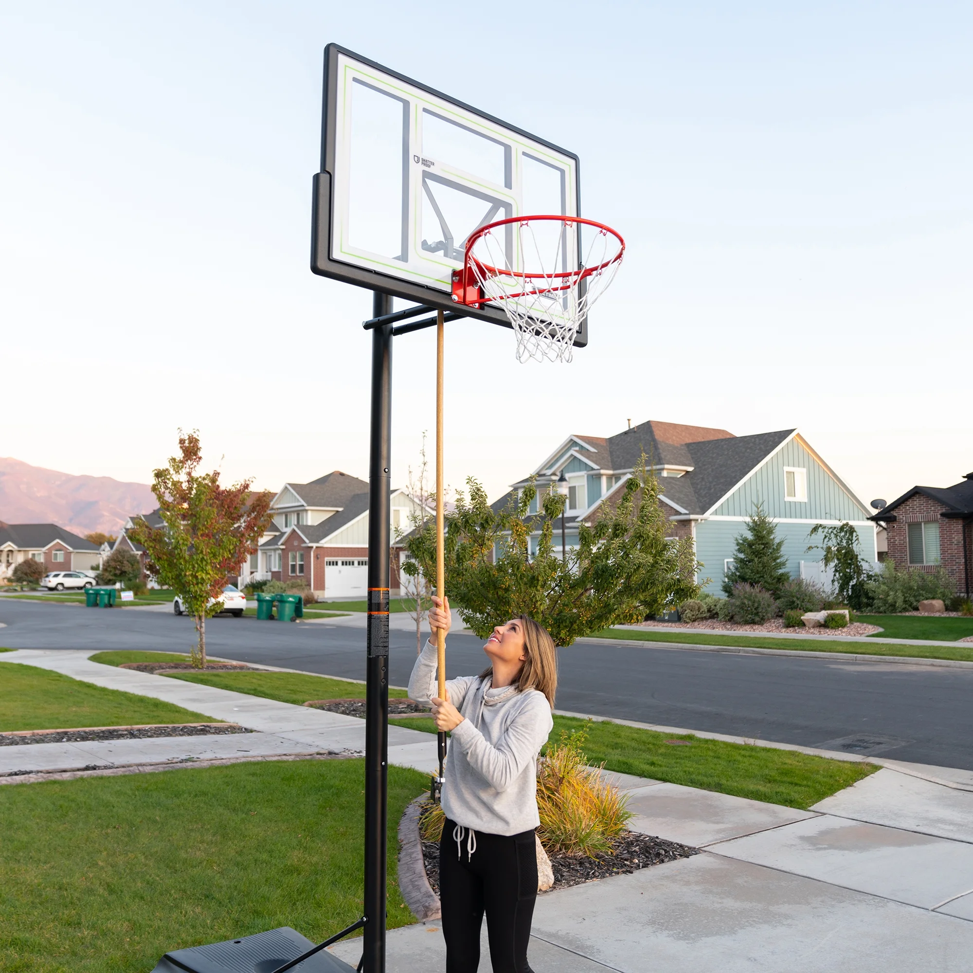 Lifetime New Adjustable Portable Basketball Hoop, 46 inch Polycarbonate (90584) - Image 9