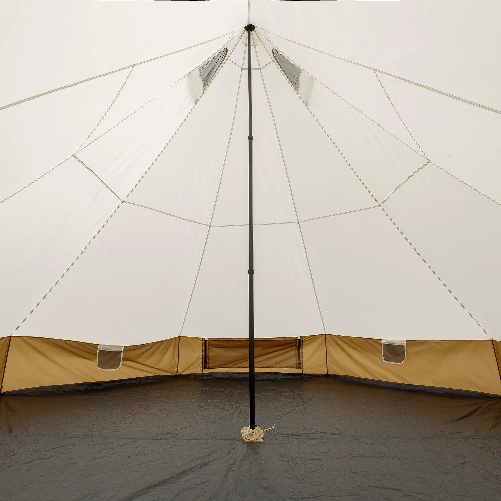 Ozark Trail 15' x 15' 8-Person Glamping Bell Tent with String Lights, 22.57 lbs - Image 4
