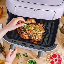 Beautiful 9 Qt TriZone Air Fryer, Lavender by Drew Barrymore