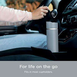 Ninja Sip Perfect 16oz. Travel Mug, Leak Proof Stainless Steel Insulated Tumbler for Hot Drinks, Ash Gray