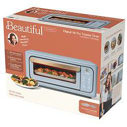 Beautiful Infrared Air Fry Toaster Oven, 9-Slice, 1800 W, Cornflower Blue by Drew Barrymore