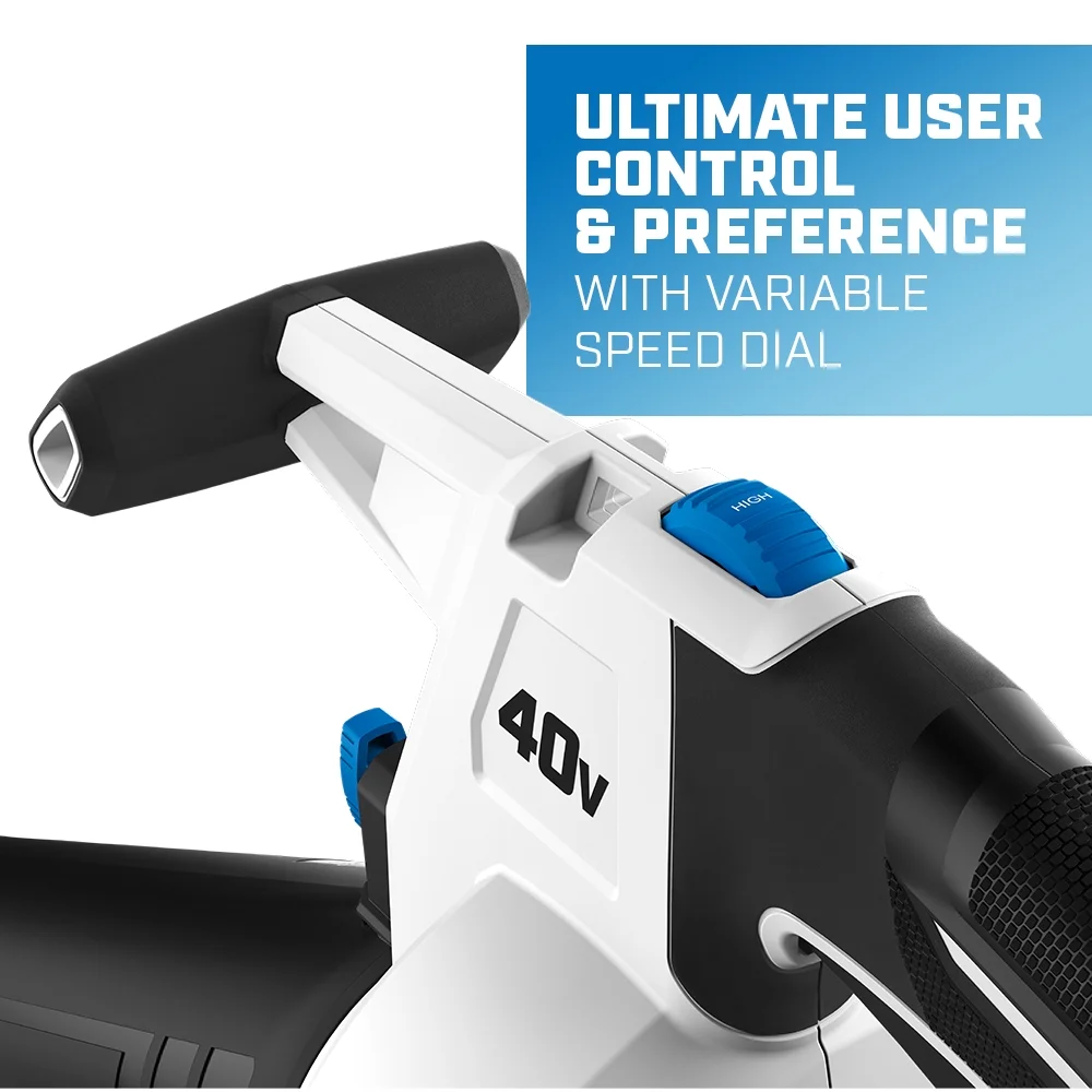 HART 40-Volt Cordless Leaf Vacuum Kit, (1) 4.0Ah Lithium-Ion Battery