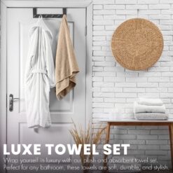 KAHAF Collection 6-Pack Bath Towels - Lightweight - Extra Absorbent - Shower towels (Multi, 27 inchesx54 inches)