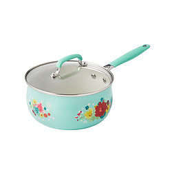 The Pioneer Woman Classic Ceramic Breezy Blossom Cookware Set, 12 Piece Set