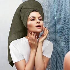 Utopia Towels 8-Piece Premium Towel Set, 2 Bath Towels, 2 Hand Towels, and 4 Wash Clothsm, Dusty Olive