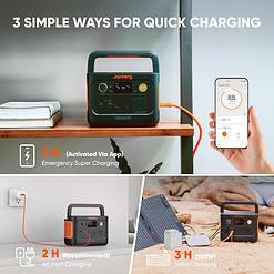 Jackery Explorer 240 v2 Portable Power Station 2024 New Version, 256Wh LiFePO4 Battery with 300W AC/100W USB-C Output