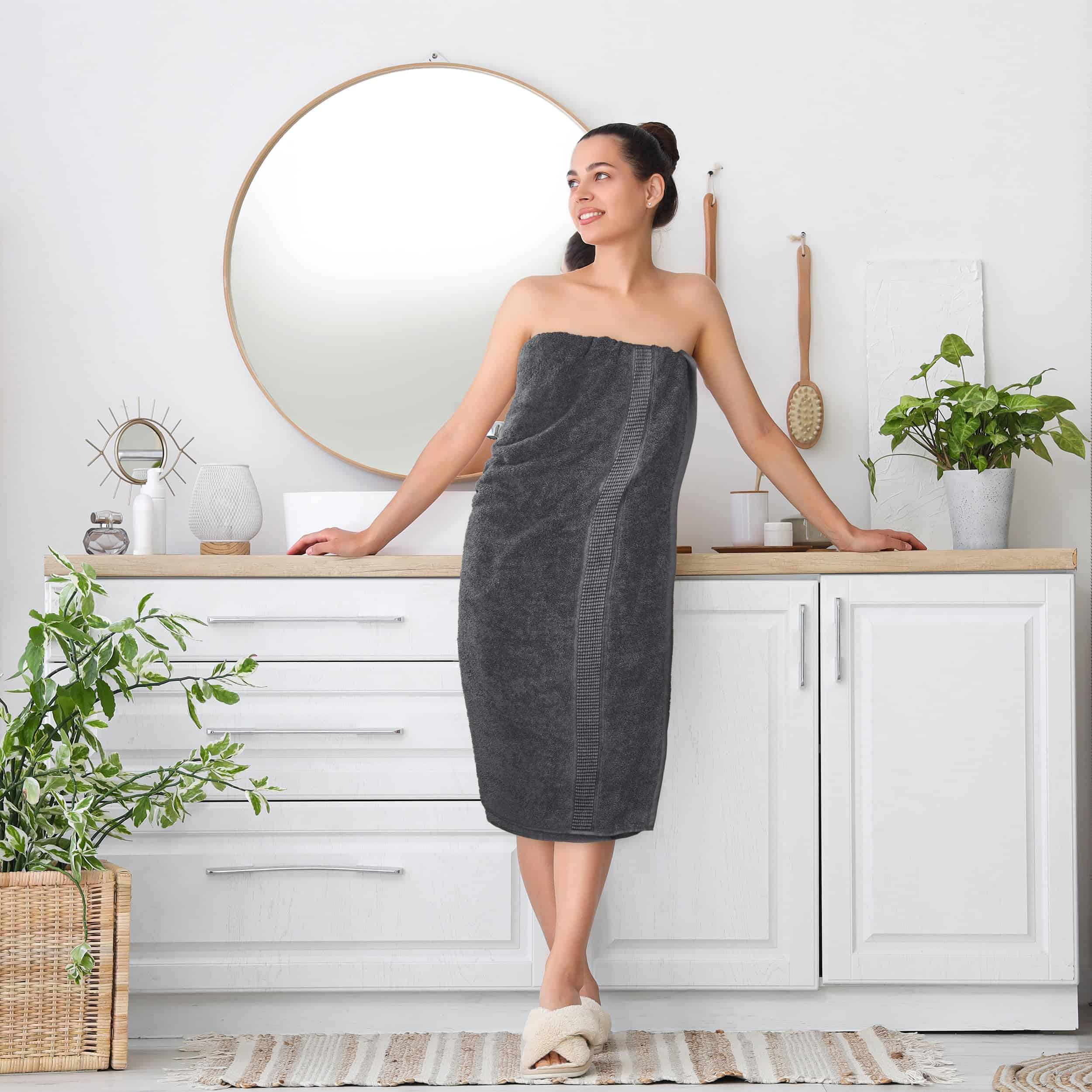 Utopia Towels Luxurious Jumbo Bath Sheet 2 Piece, Super Soft Hotel Quality Towel (35 x 70 Inches, Grey)