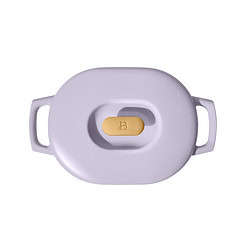Beautiful 6 Quart Enamel Dutch Oven, Lavender by Drew Barrymore