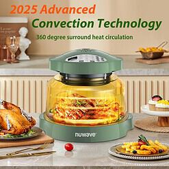 Nuwave Oven Pro Plus Air Fryer, Infra-Red Countertop, PFAS Free, Wild Olive