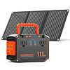 MARBERO 150W Peak Solar Generator with 30W Solar Panel 111Wh Camping Portable Power Station 110V Power Bank
