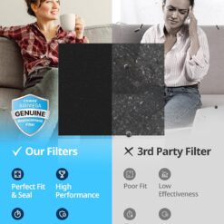 COWAY AP-1512HH & 200M Air Purifier Filter Replacement, Fresh Starter Pack, 2 Fresh Starter Deodorization Filters and 1 True HEPA Filter, 1 Pack, Black