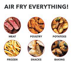 DASH Compact Air Fryer Oven Cooker with Temperature Control, Non-stick Fry Basket, 2 Quart - Grey
