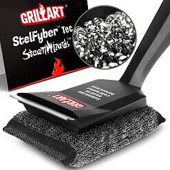 GRILLART Grill Brush Bristle Free, SteamWizards Grill Cleaner Brush with 1 Replacement Head