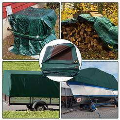 Winpull Tarp 12x20 Feet 16 Mil Heavy Duty Waterproof Tarp, Multipurpose Large Tarp Cover with Brass Grommets and Reinforced Edges