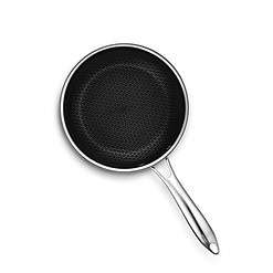 HexClad Hybrid Nonstick 3-Quart Saucepan with Tempered Glass Lid