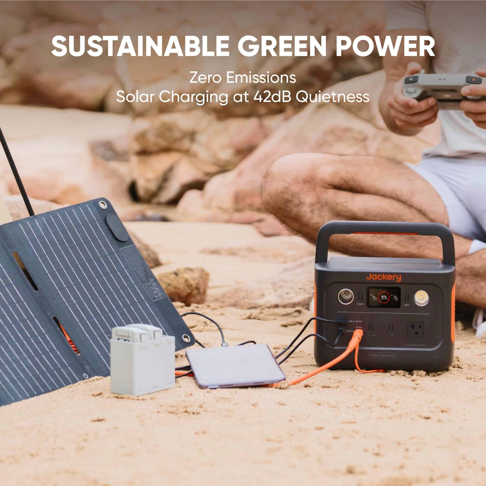Jackery Explorer 240 v2 Portable Power Station 2024 New Version, 256Wh LiFePO4 Battery with 300W AC/100W USB-C Output
