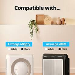 COWAY AP-1512HH & 200M Air Purifier Filter Replacement, Fresh Starter Pack, 2 Fresh Starter Deodorization Filters and 1 True HEPA Filter, 1 Pack, Black