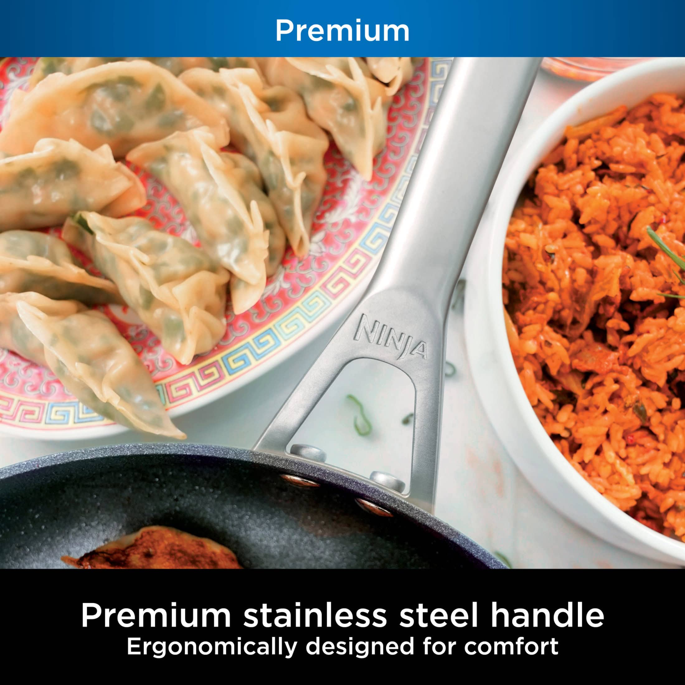 Ninja C39010 NeverStick Premium Hard-Anodized 10-Piece Cookware Set
