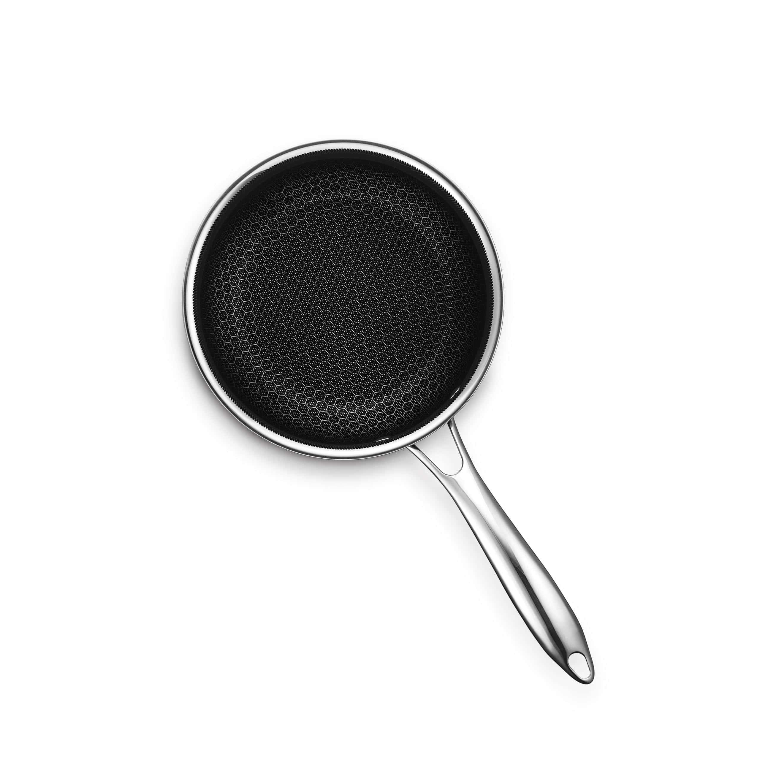 HexClad Hybrid Nonstick 2-Quart Saucepan with Tempered Glass Lid