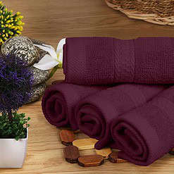 Utopia Towels 8-Piece Premium Towel Set, 2 Bath Towels, 2 Hand Towels, and 4 Wash Clothsm, Burgundy
