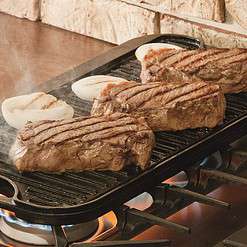 Lodge LPGI3 Cast Iron Reversible Grill/Griddle, 20-inch x 10.44-inch, Black