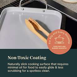Caraway Double Burner Griddle - 19x12” Griddle Pan - Non-Stick Ceramic Coated - Marigold