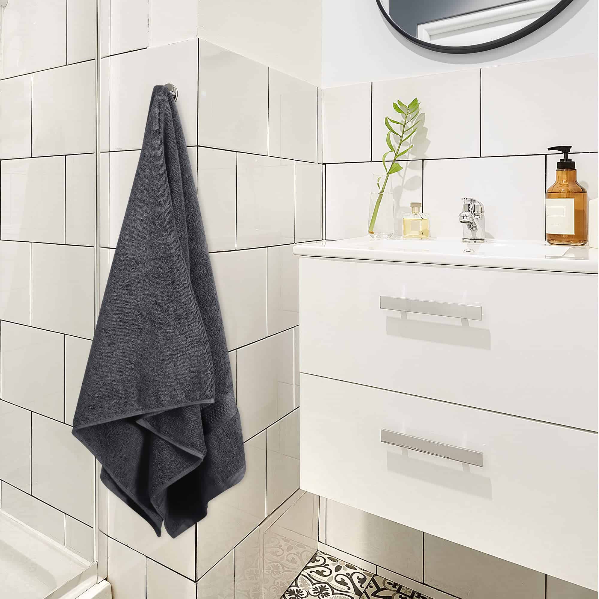 Utopia Towels 4 Pack Premium Bath Towels Set, 27 x 54 Inches, Grey
