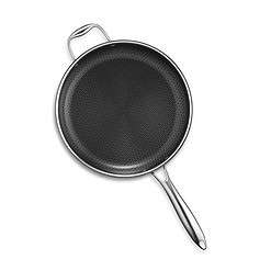 HexClad Hybrid Nonstick 4.5 Qt Deep Sauté Pan and Lid, Dishwasher and Oven-Safe, Induction Ready, Compatible with All Cooktops