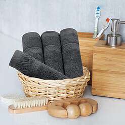 Utopia Towels 8-Piece Premium Towel Set, 2 Bath Towels, 2 Hand Towels, and 4 Wash Cloths (Grey)