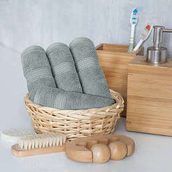 Utopia Towels 8-Piece Premium Towel Set, 2 Bath Towels, 2 Hand Towels, and 4 Wash Clothsm, Cool Grey