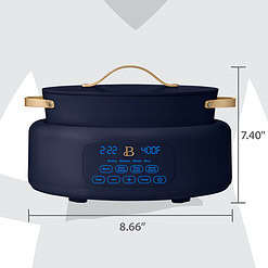 Beautiful 10 in 1 6 Qt Electric Multi-Cooker, Starry Night by Drew Barrymore, Blue