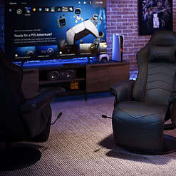 RESPAWN 900 Gaming Recliner - Reclining Gaming Chair with Footrest, Gaming Chair Recliner, Black