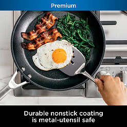 Ninja Foodi NeverStick Premium Hard-Anodized 10-Piece Cookware Set, oven safe to 500°F